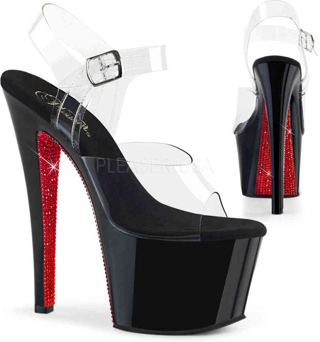 EU 35 = US 5 | SKY-308CRS | 7 Heel, 2 3/4 PF Ankle Strap Sandal